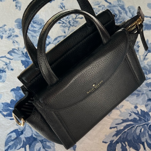 Kate Spade Black Pebbled Leather Crossbody Bag - Picture 12 of 15